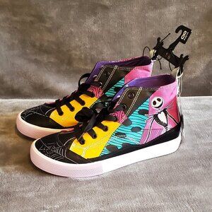 Ground Up Disney's Nightmare Before Christmas High Top Shoes Womens Size 8.5 NEW